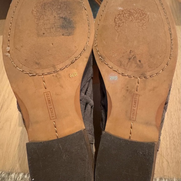 Vince Camuto Gray Suede Ankle Booties - Picture 9 of 9